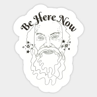 Ram Dass Be here Now Sticker